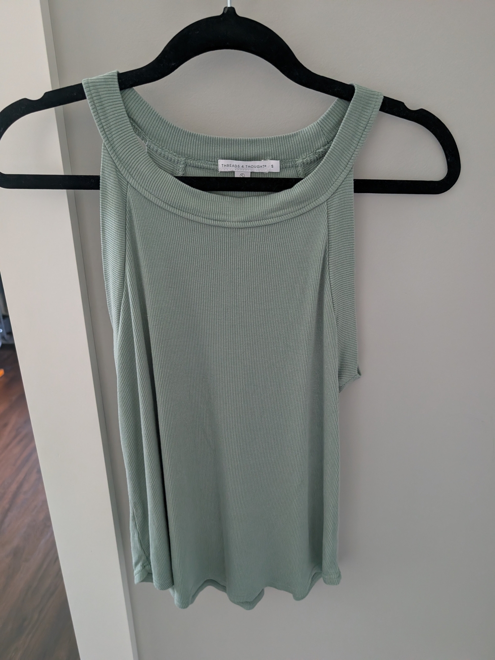 Threads 4 Thought Light Sage Ribbed Tank Top - Women's Sleeveless